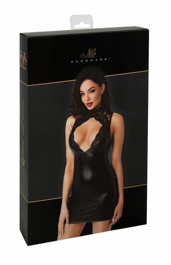 Сукня Noir Handmade F343 Powerwetlook and lace mini skirt - XL - Зображення 7