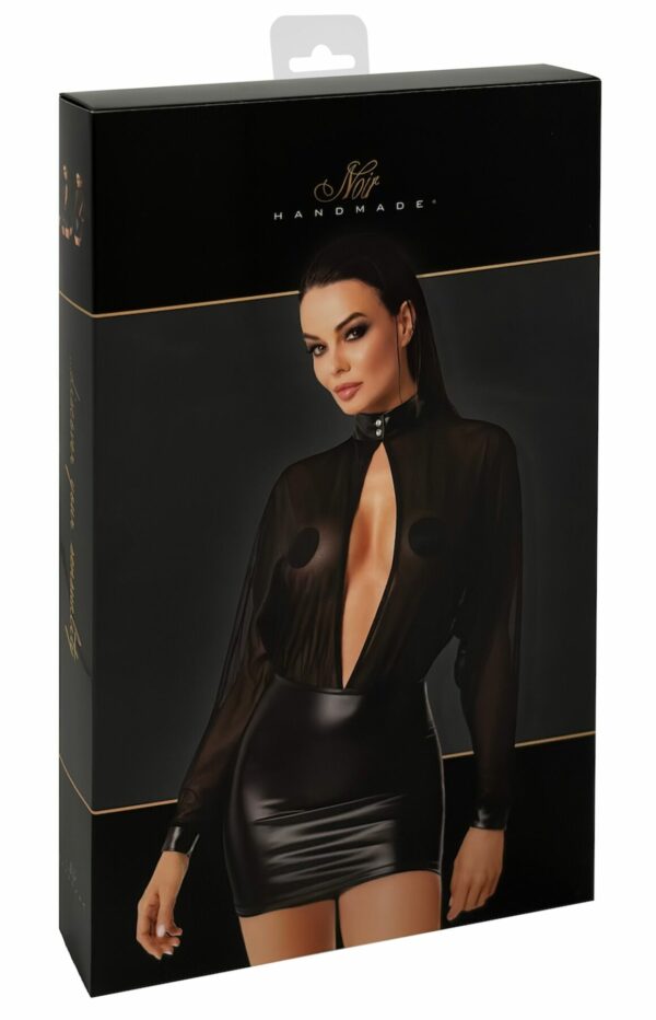 Сукня Noir Handmade F348 Powerwetlook and tulle dress - M - Зображення 7