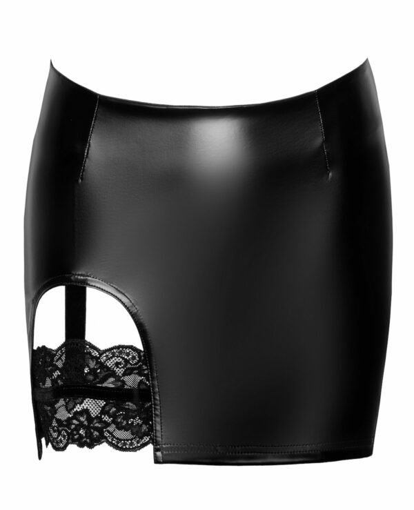 Спідниця Noir Handmade F345 Powerwetlook skirt with garter - XXL - Зображення 5