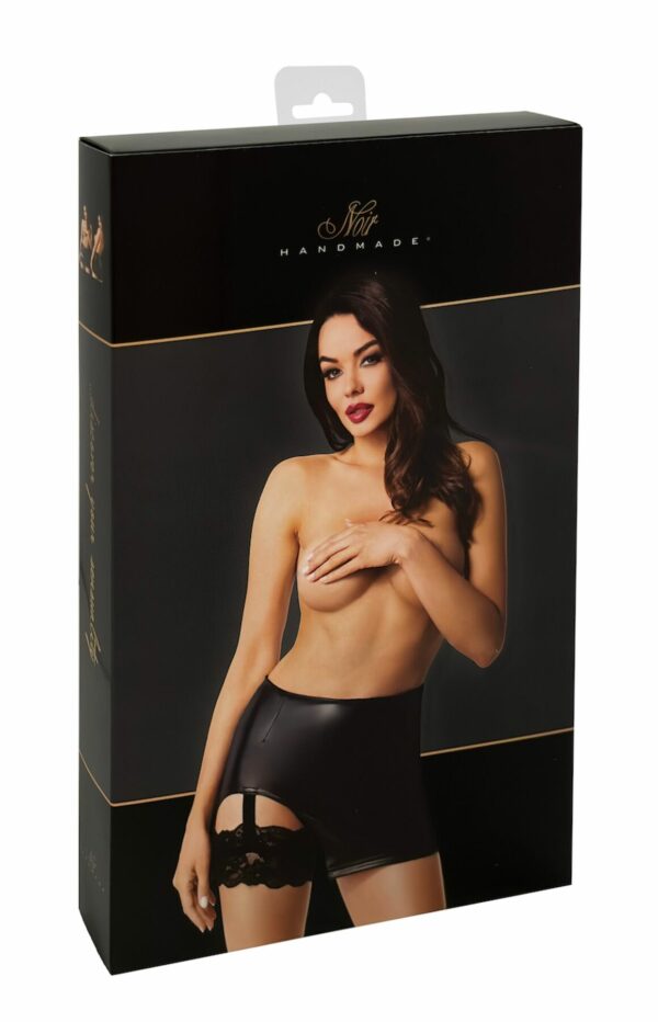 Спідниця Noir Handmade F345 Powerwetlook skirt with garter - XXL - Зображення 7