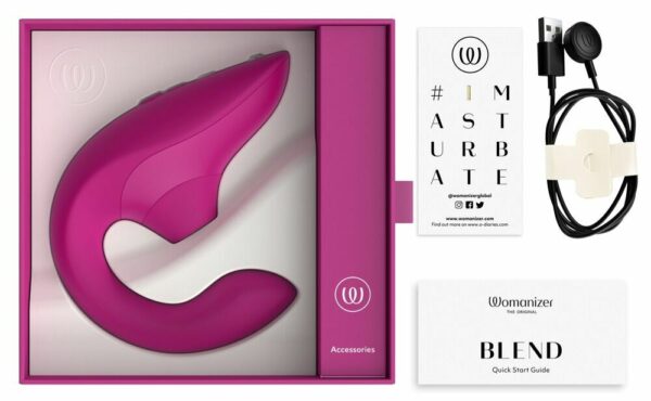 Вакуумний кліторальний стимулятор Womanizer Blend Vibrant Pink - Зображення 6