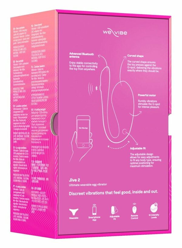 Смарт-віброяйце We-Vibe Jive 2 Electric Pink - Зображення 13