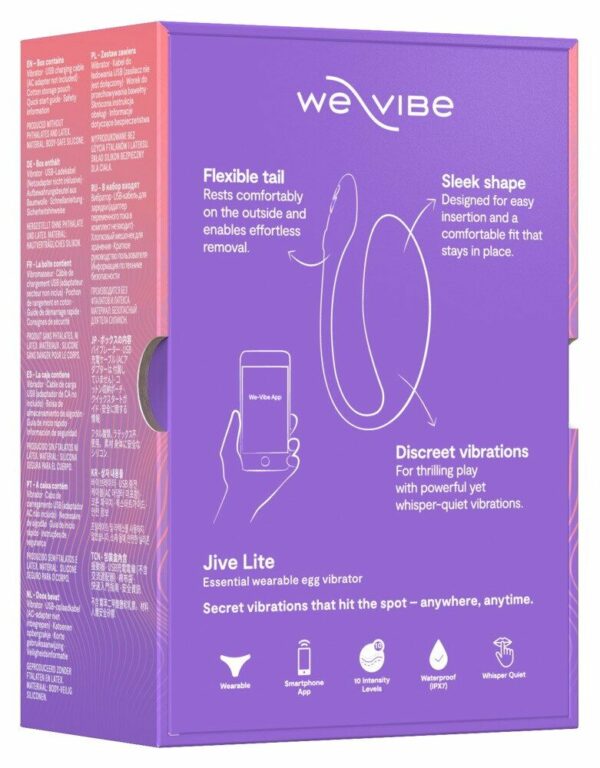 Смарт-віброяйце We-Vibe Jive Lite Purple - Зображення 12