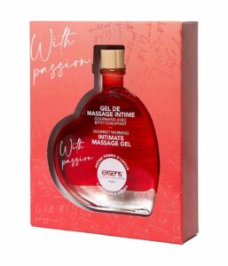 Масажна олія EXSENS With Passion Candy Apple 50мл розігріваюча, без цукру, їстівна
