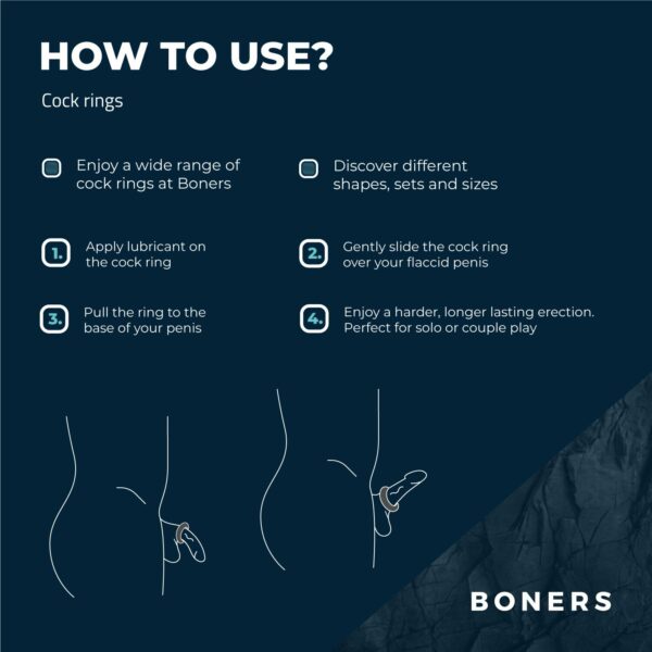 Ерекційне кільце Boners Ergo Cockring - Зображення 8