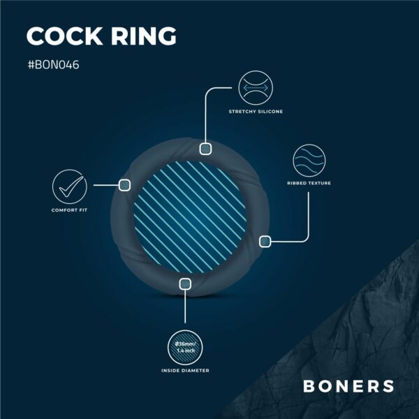Ерекційне кільце Boners Ergo Cockring - Зображення 6