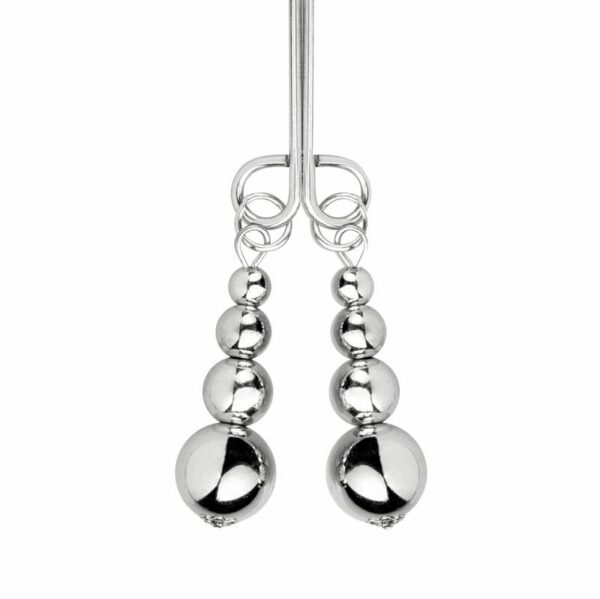 Затискачі для сосків та клітора Bedroom Fantasies: Nipple and Clitoris Clamps - Silver - Зображення 6