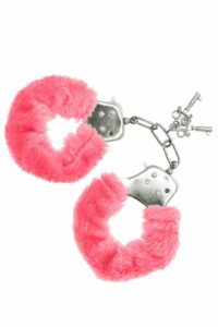 Наручники S Pleasures Furry Cuffs Pink (м'ята упаковка!!!)