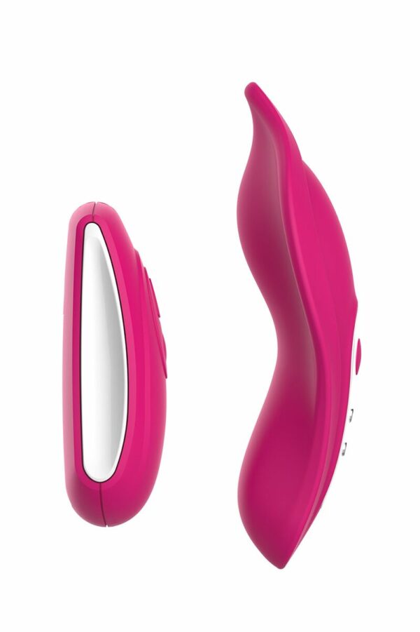 Вібратор у трусики Liebe Panty Vibe Recargable Cerise, нагрів до 39 °C, пульт, трусики в комплекті - Зображення 3