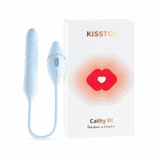 Пульсатор з вакуумним стимулятором KISSTOY Cathy III Light Blue - Зображення 3