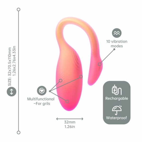 Смарт-віброяйце Magic Motion Flamingo Max Orange - Зображення 3