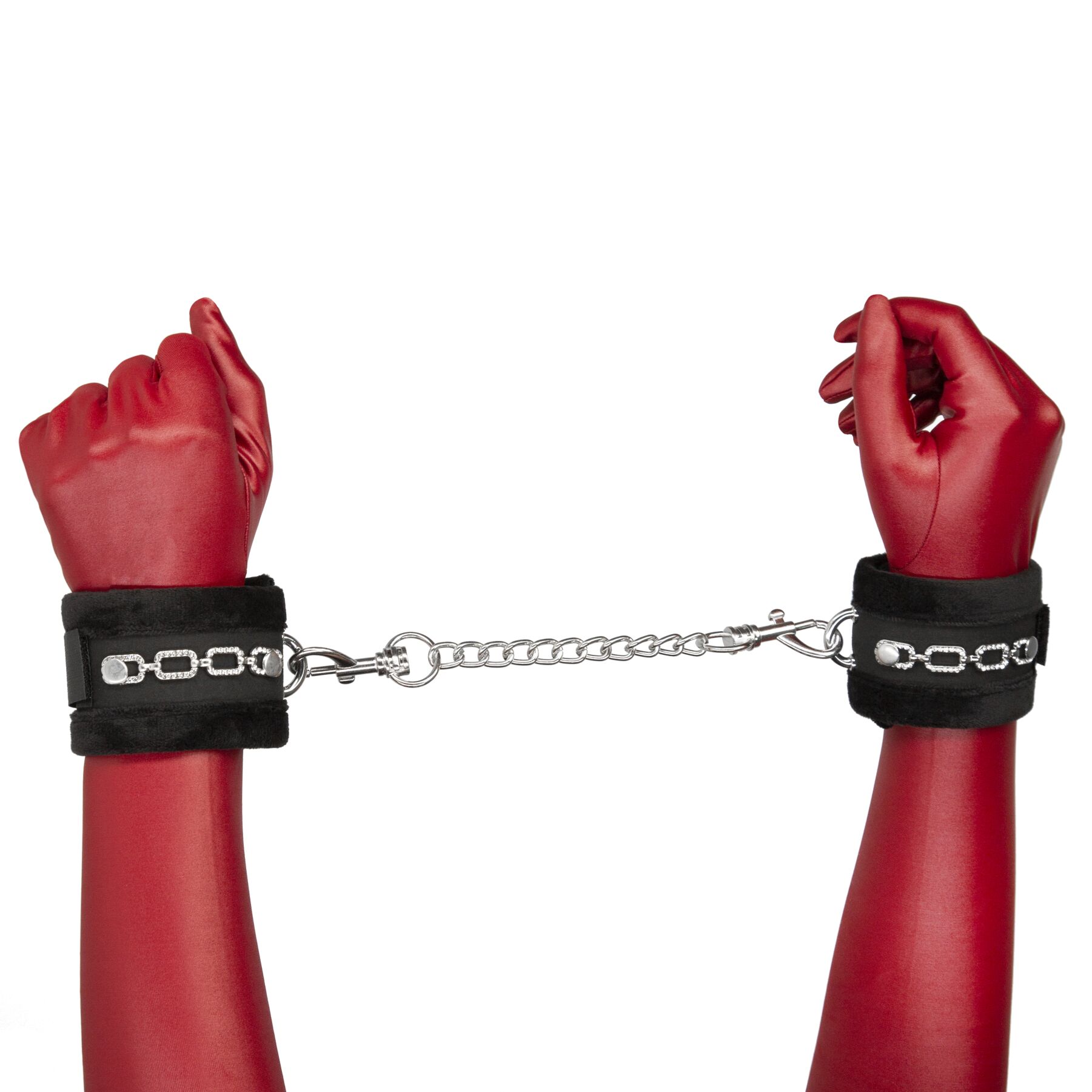 Наручники Punishment - Crystal Detail Handcuffs - Black - Зображення 2