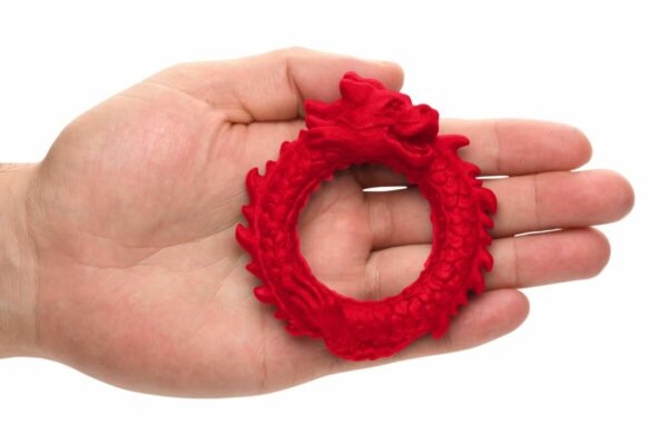 Ерекційне кільце Creature Cocks Rise of the Dragon Silicone Penis Ring - Red - Зображення 4