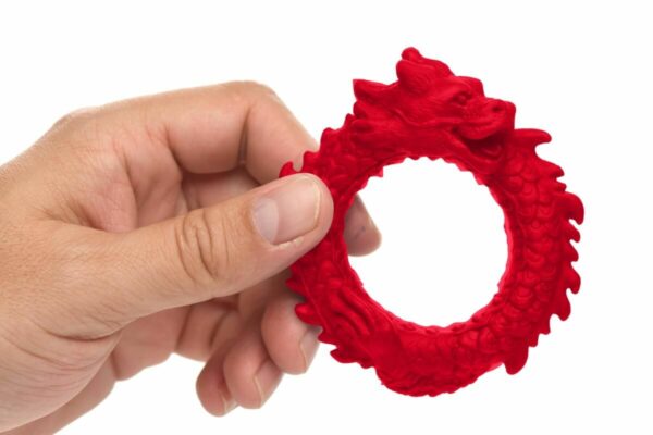 Ерекційне кільце Creature Cocks Rise of the Dragon Silicone Penis Ring - Red - Зображення 5