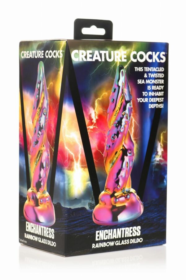 Фентезійний фалоімітатор Creature Cocks Enchanting Rainbow Glass Dildo - Зображення 4