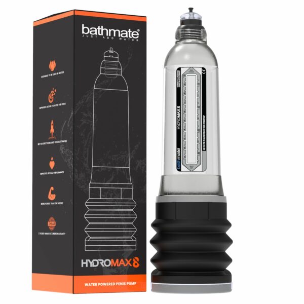 Гідропомпа Bathmate Hydromax 8 Clear, для члена довжиною від 15 до 20 см, діаметр до 5,5 см - Зображення 2