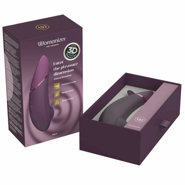 Вакуумний кліторальний стимулятор Womanizer Next Dark Purple - Зображення 7