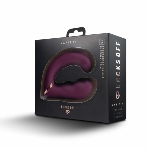 Вібратор Rocks Off Gemini Burgundy - Зображення 11