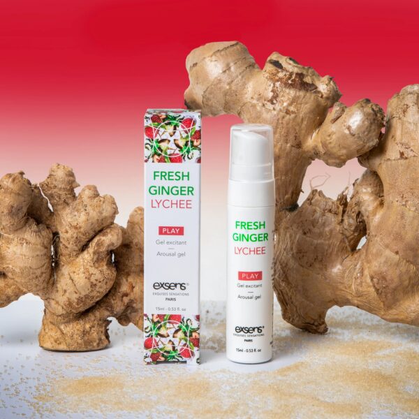 Розпродаж!!! Стимулювальний гель EXSENS Kissable Fresh Ginger Litchi 15мл (термін 12.2025) - Зображення 4