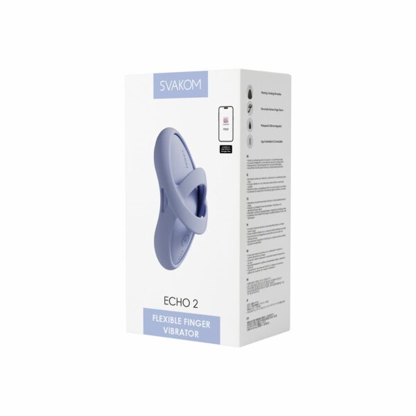 Кліторальний вібратор Svakom Echo 2 Sky Blue - Зображення 7