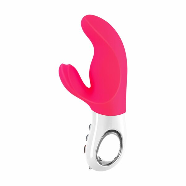 Вібратор-кролик Fun Factory MISS BI pink/white, 2 незалежні мотори, діаметр 4,2 см - Зображення 4