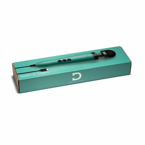Вібромасажер DOXY3 USB-C Massager TURQUOISE - Зображення 5