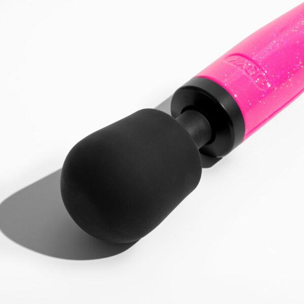 Вібромасажер DOXY Die Cast Massager Hot Pink, дуже потужний, живлення 220В, металевий корпус - Зображення 3