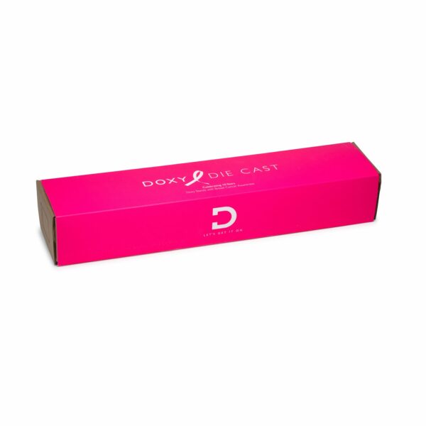 Вібромасажер DOXY Die Cast Massager Hot Pink, дуже потужний, живлення 220В, металевий корпус - Зображення 7