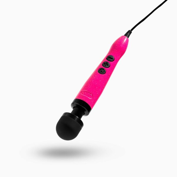 Вібромасажер DOXY Die Cast 3 Hot Pink, дуже потужний, живлення 220В, металевий корпус - Зображення 2