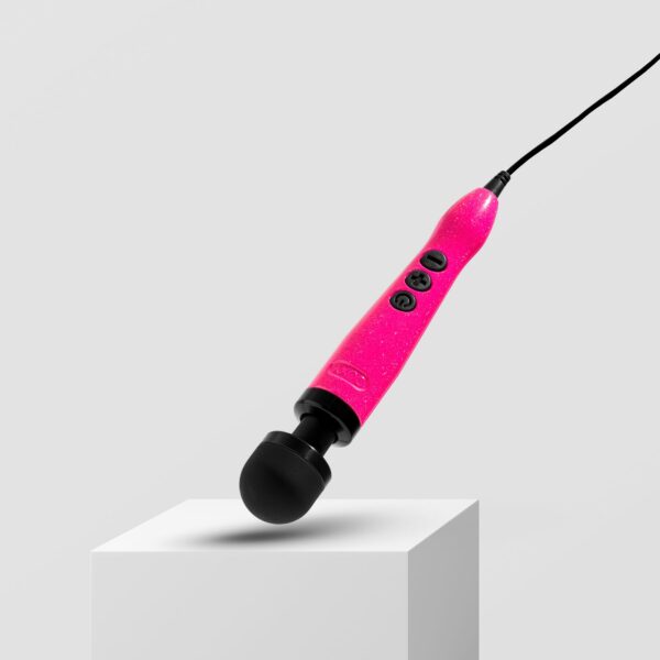 Вібромасажер DOXY Die Cast 3 Hot Pink, дуже потужний, живлення 220В, металевий корпус - Зображення 7