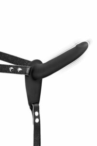 Страпон з вібрацією Fetish Tentation Vibrating Strap-On with Dildo Black (м'ята упаковка!!!)