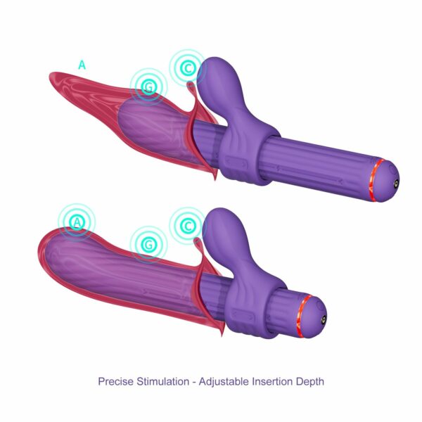 Вібратор Otouch Magic Stick S1 Plus - Purple - Зображення 5