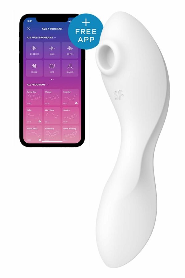 Вакуумний смарт-стимулятор із вібрацією Satisfyer Curvy Trinity 5 (White) (м'ята упаковка!!!)