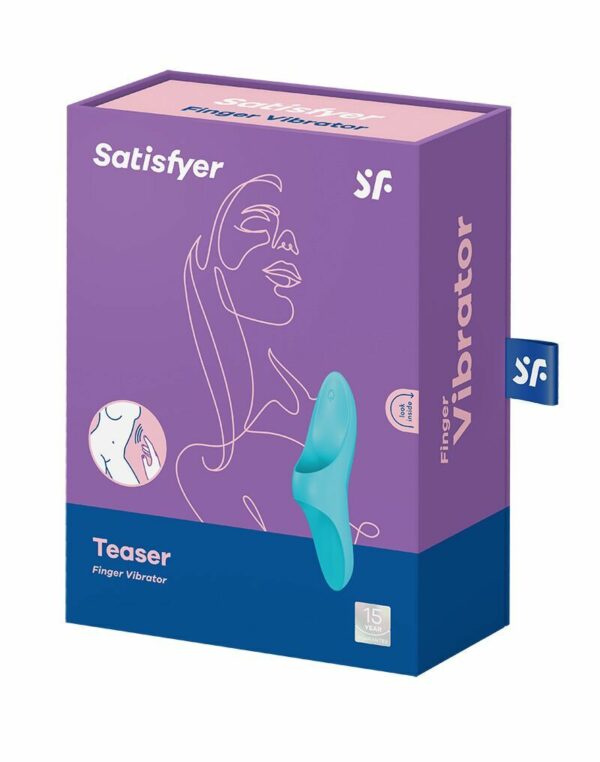 Вібратор на палець Satisfyer Teaser Light Blue (м'ята упаковка!!!) - Зображення 7