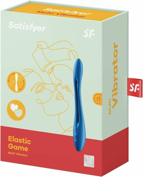 Універсальний гнучкий вібратор для пар Satisfyer Elastic Game Dark Blue (м'ята упаковка!!!) - Зображення 9