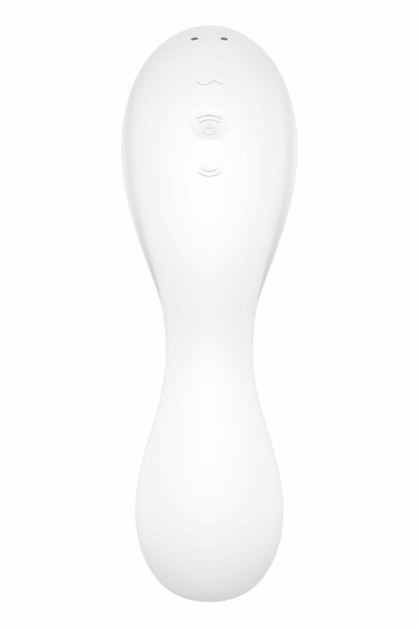 Вакуумний смарт-стимулятор із вібрацією Satisfyer Curvy Trinity 5 (White) (м'ята упаковка!!!) - Зображення 6