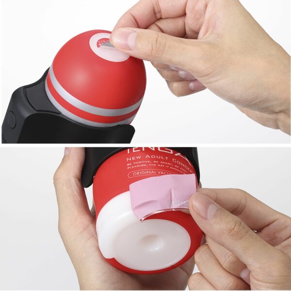 Вібронасадка Tenga CUP VIBRATOR, 7 режимів, 2 мастурбатори в комплекті - Зображення 5