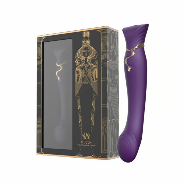 Смартвібратор Zalo — Queen Twilight Purple, пульсівна перлина, кристал Swarovski - Зображення 7