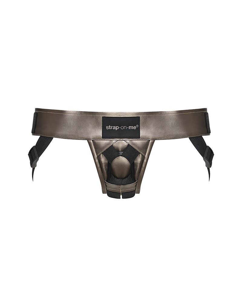 Трусы для страпона Strap-On-Me Leatherette Harness CURIOUS (м'ята упаковка!!!) - Зображення 3