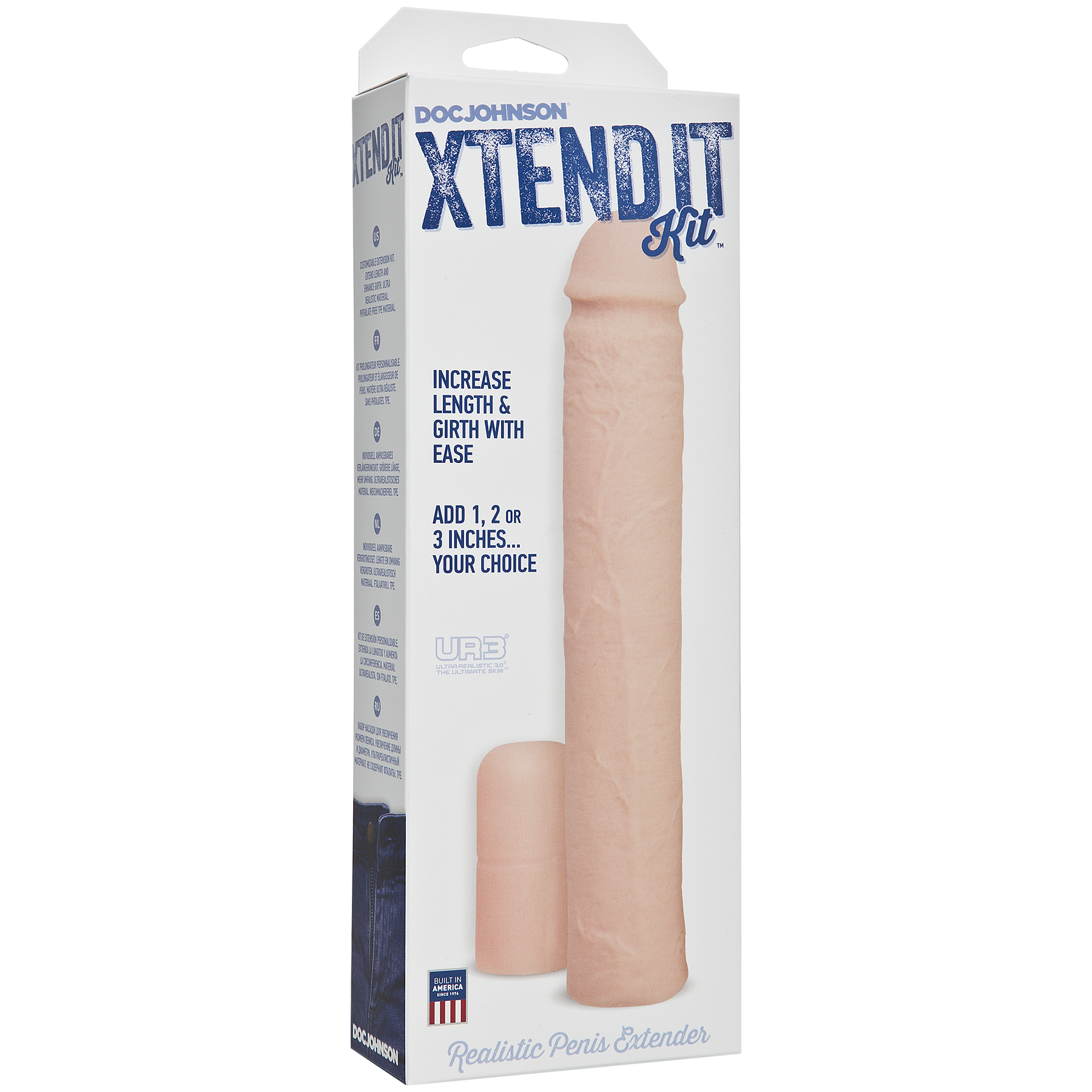 Насадка на член Doc Johnson Xtend It Kit White (м'ята упаковка!!!) - Зображення 3