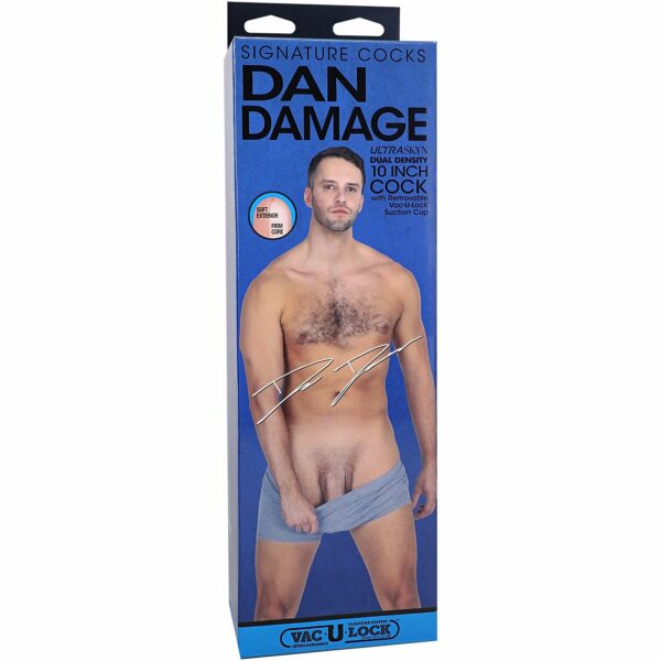 Фалоімітатор Doc Johnson Signature Cocks Dan Damage 10 inch UltraSkyn - Зображення 5