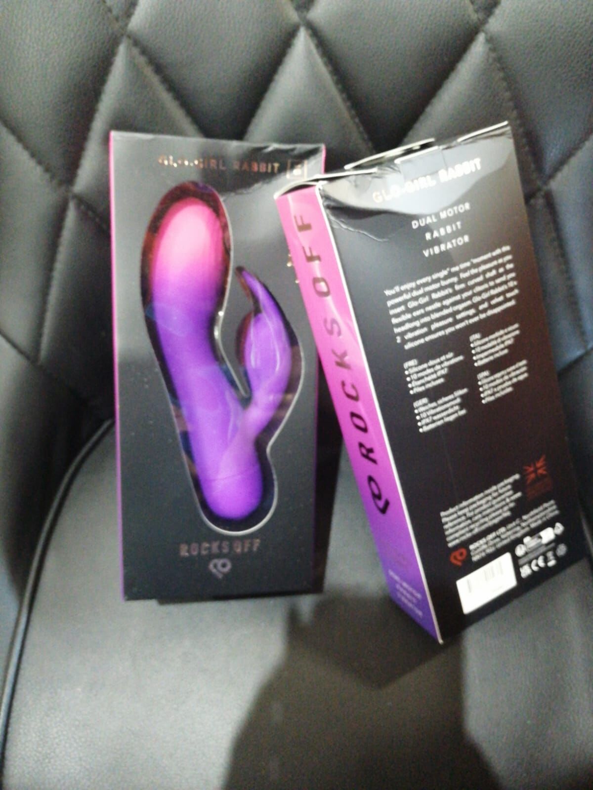 Вібратор-кролик Rocks Off Glo Girl - Rabbit (м'ята упаковка!!!) - Зображення 2