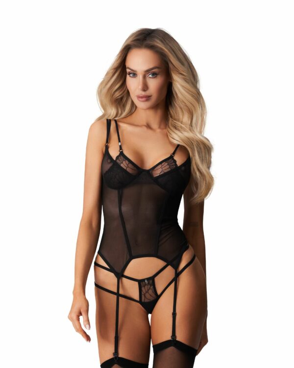 Корсет Obsessive Arrowel Black corset L/XL
