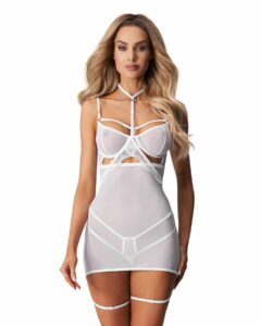 Бебі-долл дол Obsessive Arrowel White chemise 2XL/3XL