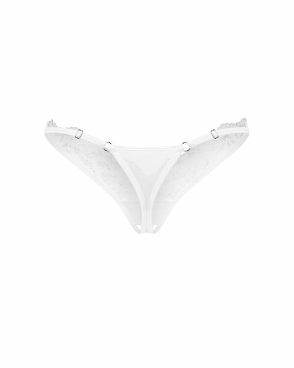 Трусики Obsessive Arrowel White crotchless thong L/XL - Зображення 2