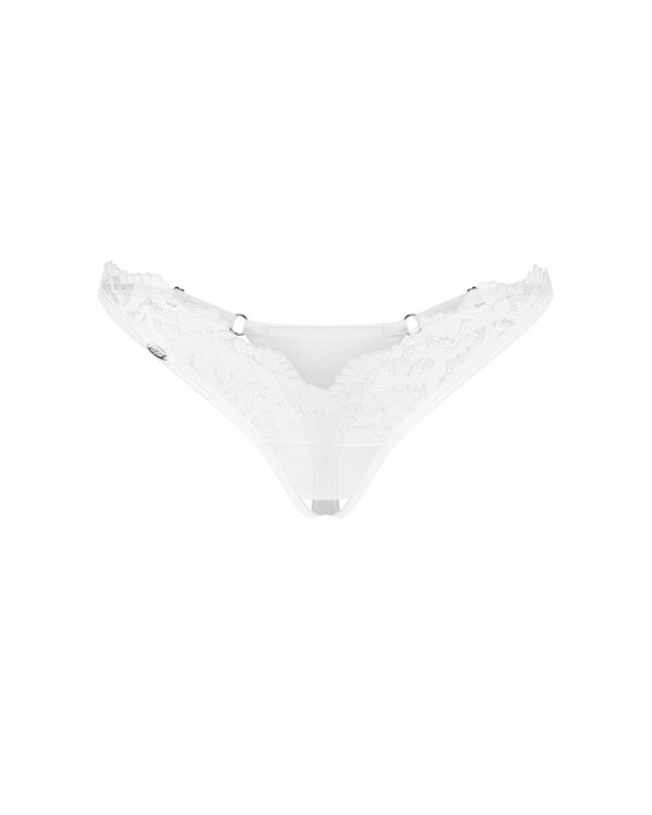 Трусики Obsessive Arrowel White crotchless thong L/XL - Зображення 3