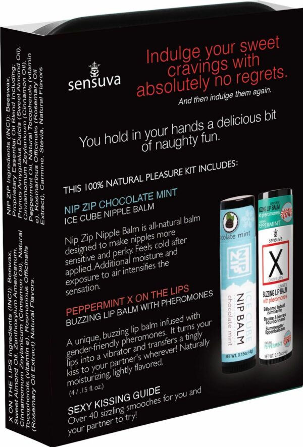 Подарунковий набір Sensuva Lips & Nips Pleasure Kit - Chocolate Peppermint 2 x 4г - Зображення 2
