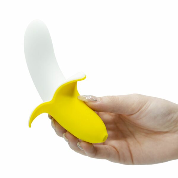 Вібратор-банан Banana Bliss Mini Silicone Vibrator, вагінально-кліторальна стимуляція, 10 режимів - Зображення 4