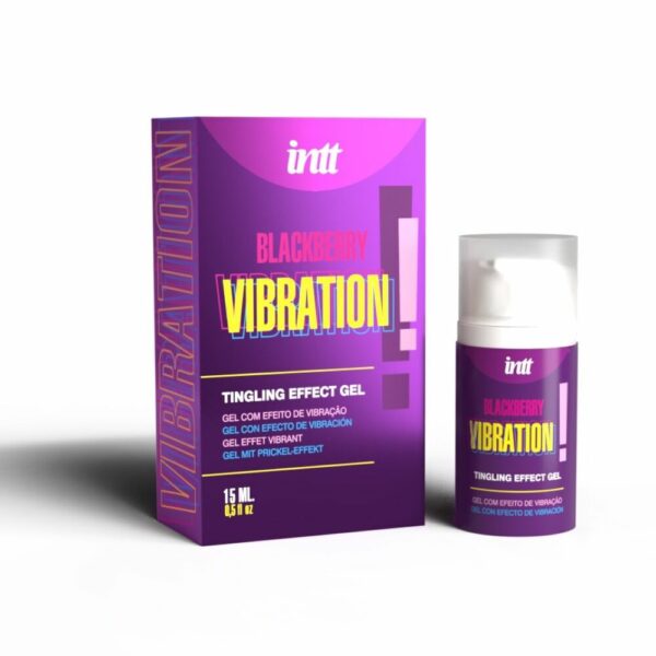 Рідкий вібратор Intt Vibration Blackberry (15 мл) зі смаком ожини - Зображення 2