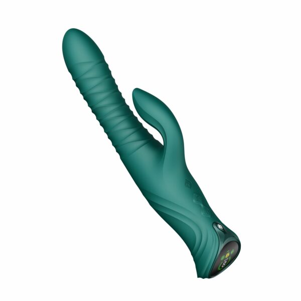 Пульсатор-кролик з вібрацією Zalo Mose 2 Turquoise Green - Зображення 11
